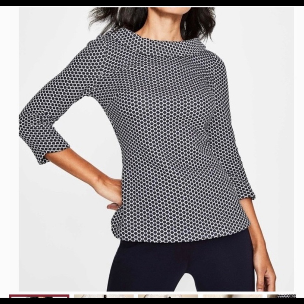 Boden jacquard sarah top